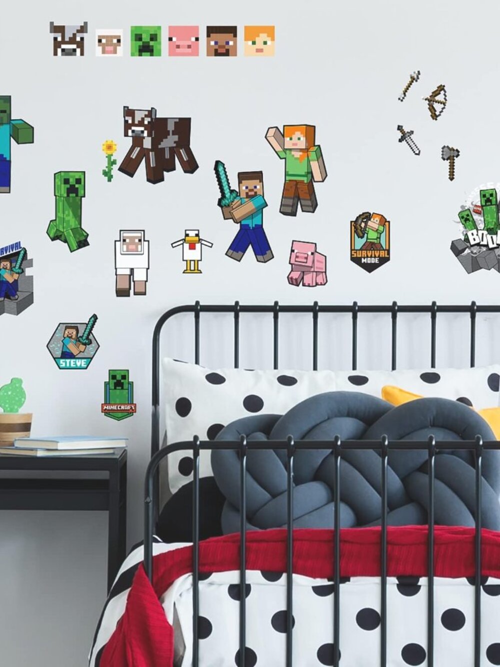 Minecraft Characters Peel and Stick Wall Decals